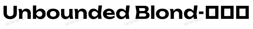 Unbounded Blond字体转换